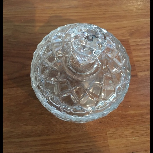 Vintage Heavy Crystal Bowl with Lid - Picture 6 of 11